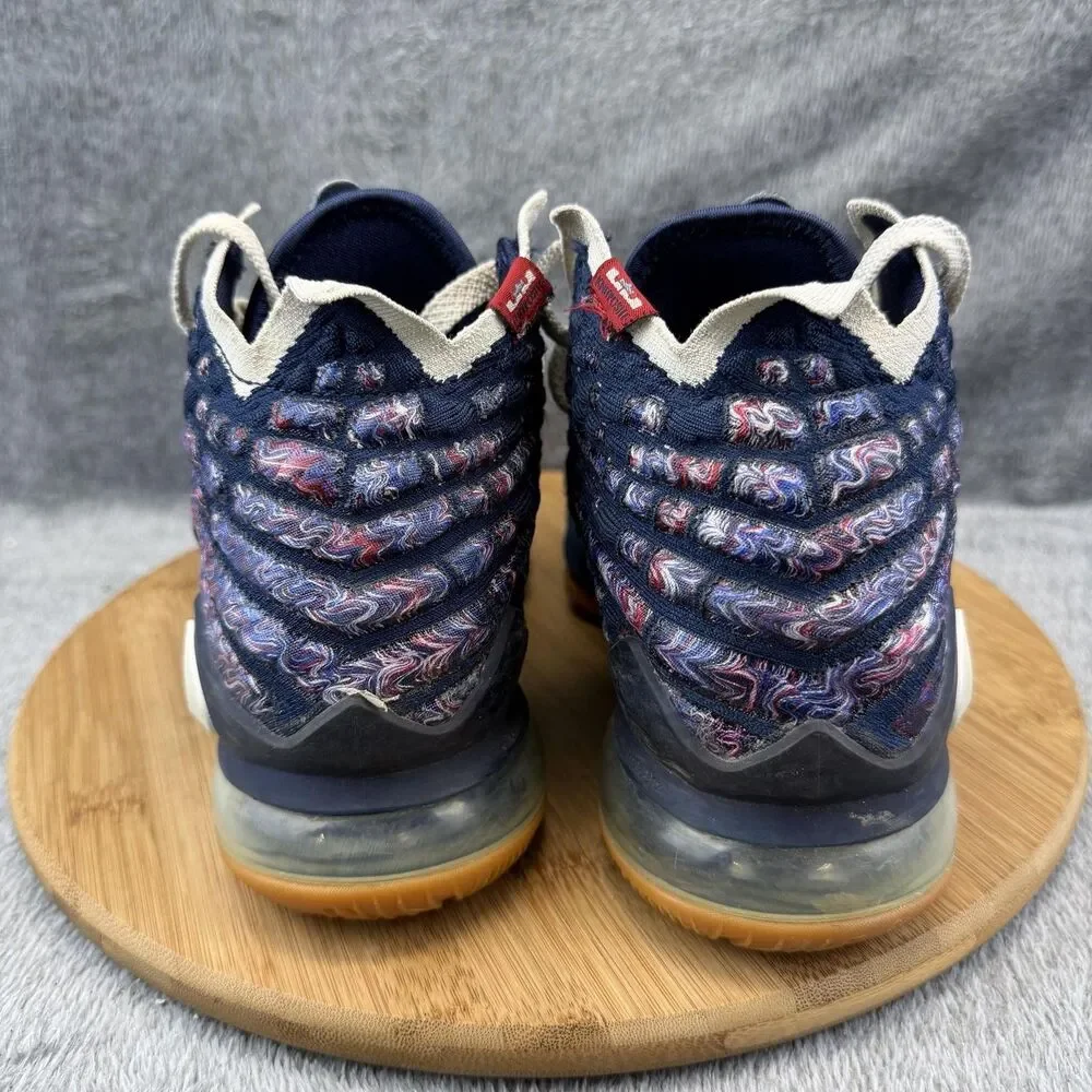 Nike LeBron 17 Shoes Mens Size 5.5 Blue High Top Basketball Sneakers CD5056-400
